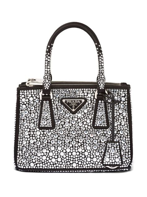 prada black crystal bag|prada swarovski bag.